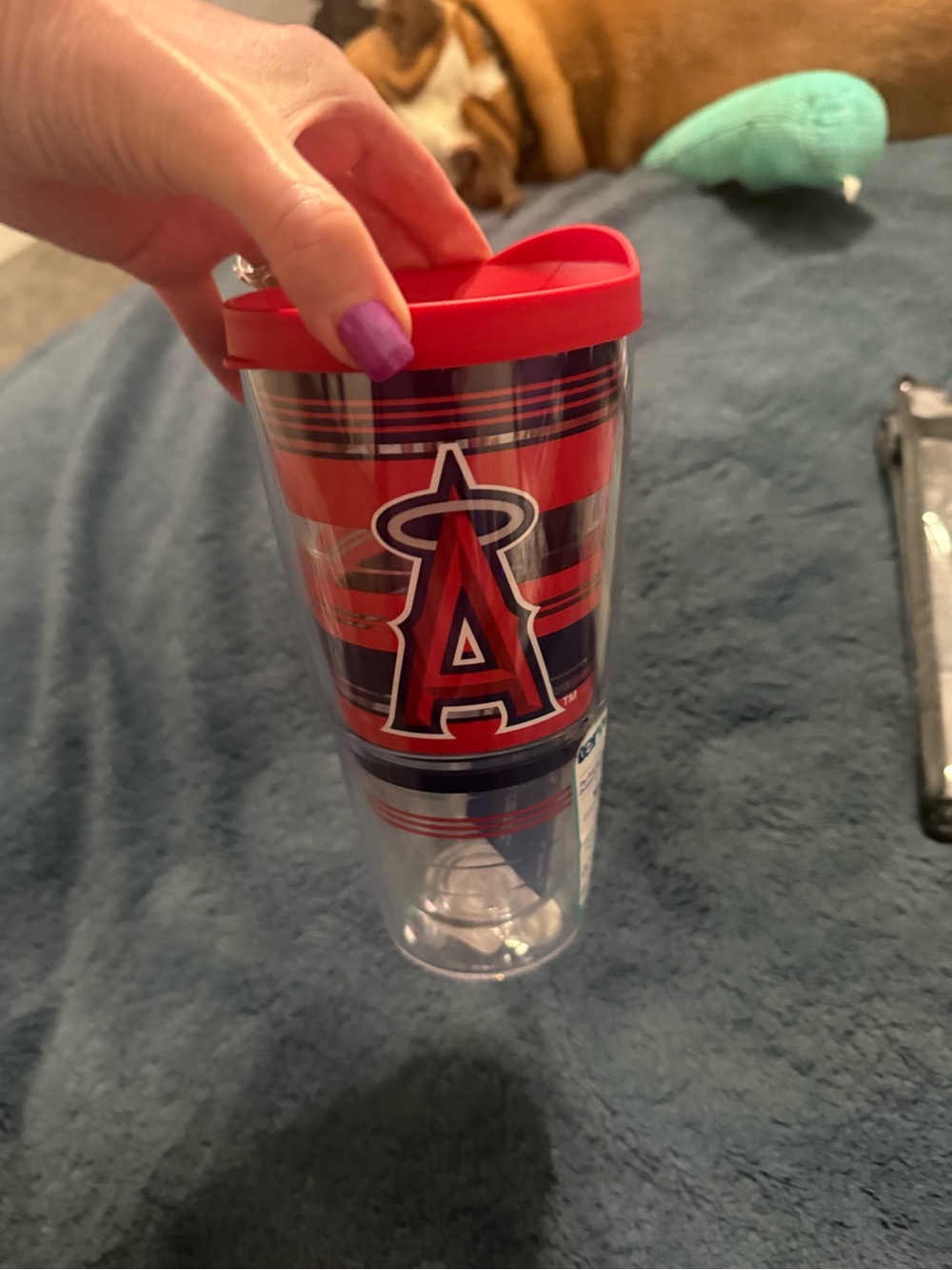 tervis Red and Navy Los Angeles Angels Travel Tumbler with Lid